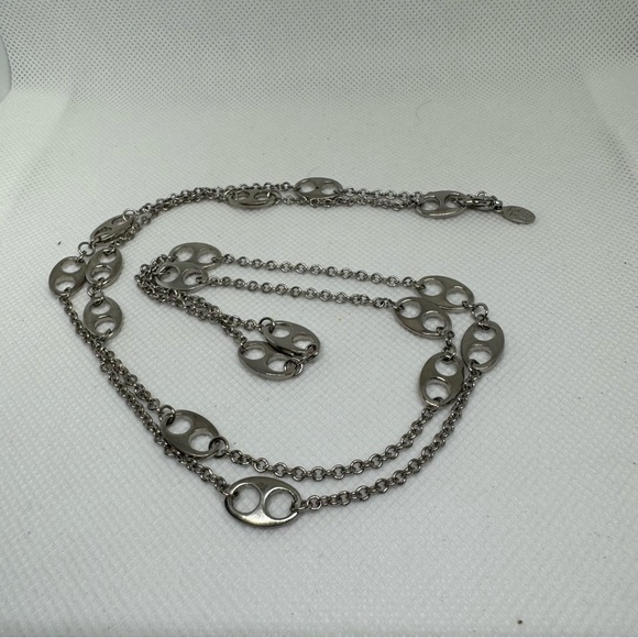 Cookie Lee Silver Tone Long Necklace. - Picture 6 of 7